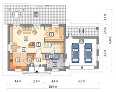 Солидный жилой дом с мансардой