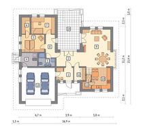 Привлекательный двухэтажный дом