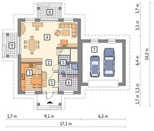 Проект красивого двухэтажного дома с гаражом