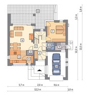 Жилой дом в стиле минимализма на 2 этажа