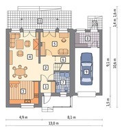 Жилой дом в шоколадном колере