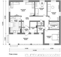 Загородный небольшой особняк для дружной семьи