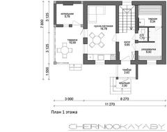 Компактное жилое здание яркого с двумя  спальнями