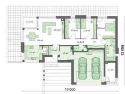 Шикарный современный одноэтажный дом