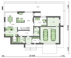 Современный жилой дом в сите минимализма
