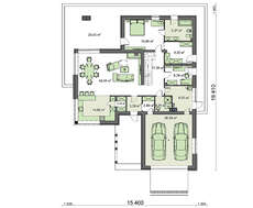 Жилой дом на два этажа в минималистическом стиле