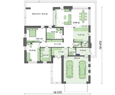 Величественный жилой дом с просторной верандой