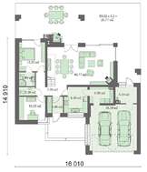 Двухэтажный особняк в стиле минимализма