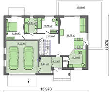 Симпатичный дом жилой площадью 150 квадратов