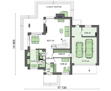 Проект удобного коттеджа с четырьмя спальнями и тремя санузлами