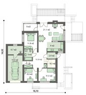 Величественный жилой дом с мансардой