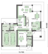 Стильный коттедж площадью свыше 200 м2