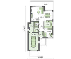 Привлекательный загородный жилой дом на два этажа