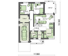 Двухэтажный особняк с красивым декором