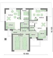 Загородный дом с двумя независимыми гостиными