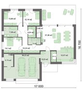 Модный дом со вторым светом и гаражом на два авто