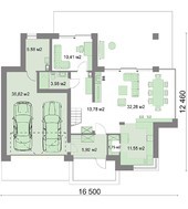 Красивый жилой дом с величественными колоннами