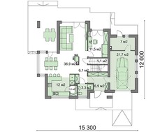 Изящный особняк с пятью спальнями и гаражом