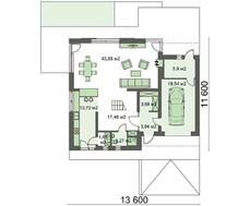 Двухэтажный жилой дом с восхитительной террасой