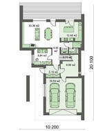 Стильный современный двухэтажный коттедж