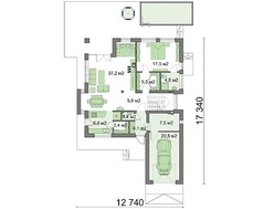 Стильный современный дом на четыре спальни