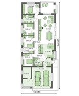 Проект жилого дома для узкого участка