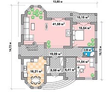 Современный двухэтажный дом в классическом стиле