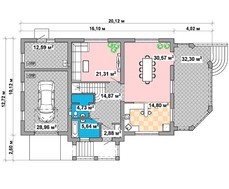 Двухэтажная усадьба с просторной верандой для отдыха на свежем воздухе