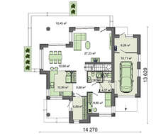 Роскошный дом на 2 этажа с уютной открытой террасой