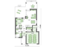 Стильный двухэтажный дом с красивой верандой