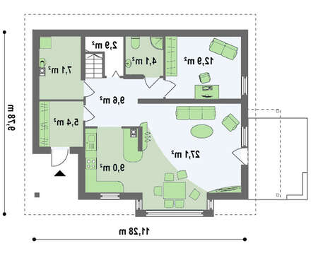 Уютный дом с дневной зоной