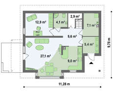 Уютный дом с дневной зоной