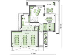 Проект дома в духе современной архитектуры
