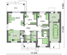 Проект дома с гаражом