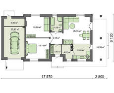 Симпатичный коттедж для небольшой семьи