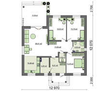 Красивый коттедж с эксклюзивным входным порталом