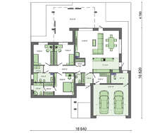 Просторный коттедж, декорированный деревянными фасадными панелями