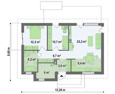 Небольшая одноэтажная дача