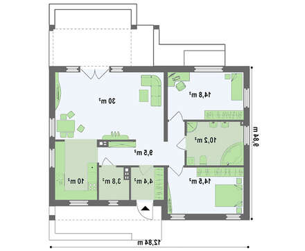 Современный энергосберегающий коттедж