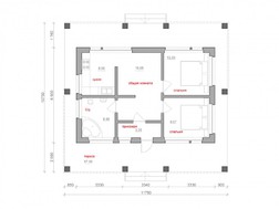 Проект модерновой дачи с плоской крышей