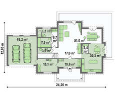 Проект особняка в дворянском стиле с сауной