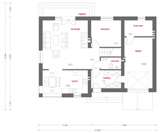Интересный проект двухэтажного особняка с гаражом