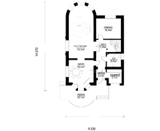 Проект загородного дома с подвалом и с кирпичным фасадом