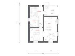Проект просторного 1,5 этажного загородного дома с красивыми балконами