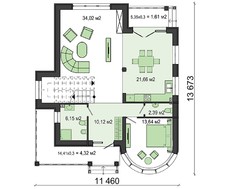 Небольшой особняк с четырьмя спальнями