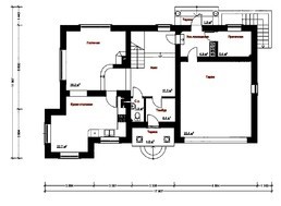 Проект усадьбы с мансардой в английском стиле