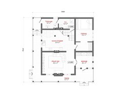 Проект каркасного дома с просторной мансардой