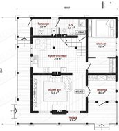 Каркасный коттедж в стиле шале