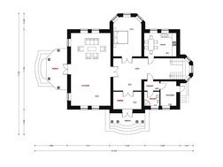 Проект большого особняка с 5-ю просторными спальнями
