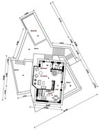 Оригинальный проект особняка в стиле хай-тек с гаражом